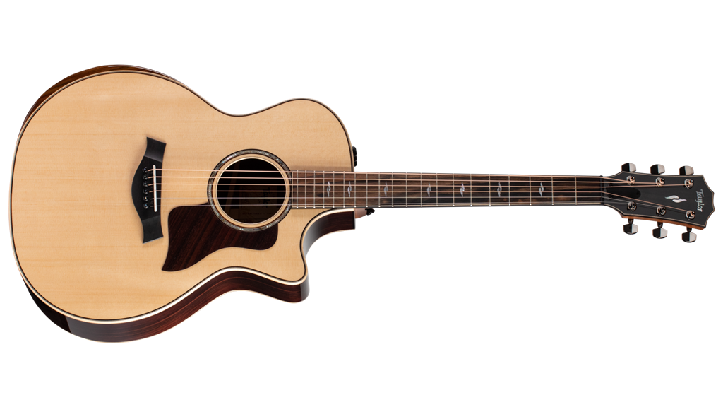 Photo of a Taylor 814ce guitar.